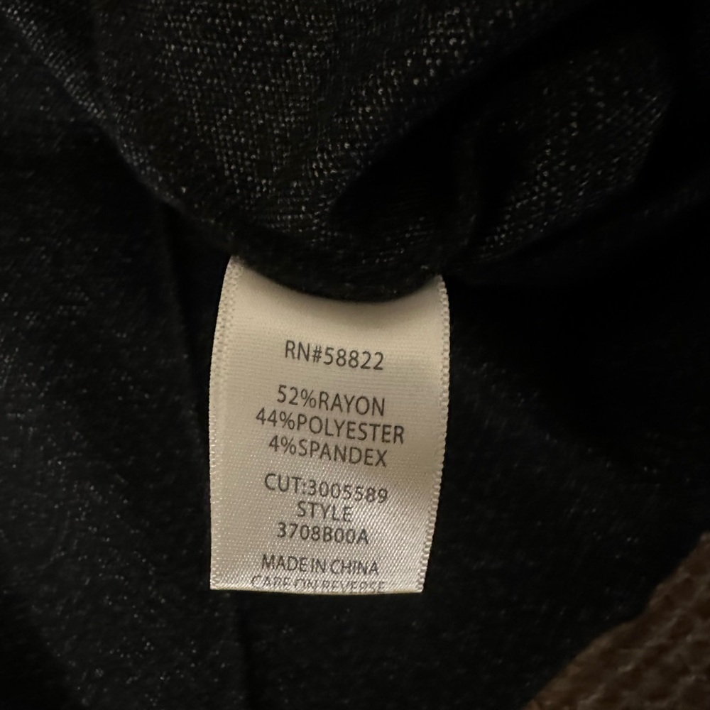 Max Studio Black Textured Wide-Leg Women's Pants - Picture 8 of 8